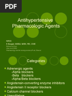 Antihypertensive Pharmacologic Agents: Nr33 K Burger, Msed, MSN, RN, Cne