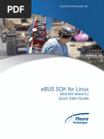 eBUS SDK For Linux Quick Start Guide PDF