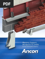 Masonry Support, Windposts & Lintels: For The Construction Industry