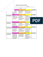 Rubric For Oral Presentation PDF