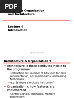 Computer Organization and Architecture