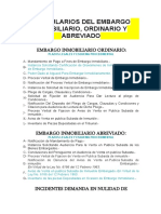 Formularios Del Embargo Inmobiliario