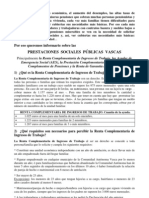 Información Sobre Las Prestaciones Sociales (AÑO 2011)