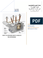 How To Minimize Iron Losses in Transformer: ENG - Bassam AL - Ghram