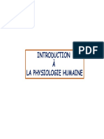 Introduction À La Physiologie Humaine