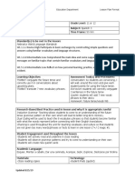 Travel Unit Lesson Plan 2