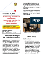 Moraga Rotary Newsletter 11-10-2020