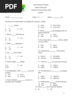 Ujian Diagnostik Tahun 4 BI