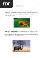 Examples: West African Black Rhinoceros: Poachers Hunted The Rhino For Its Horn, Which Is