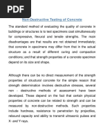 Non-Destructive Testing of Concrete