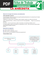 La Anécdota para Segundo Grado de Primaria