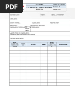 MA2-PR8-RG1 Registro de Calibración y Verificación de Equipos