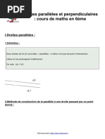 Leçon 4 Droites-Paralleles-Et-Perpendiculaires-Cours-De-Maths-En-6eme - Copie