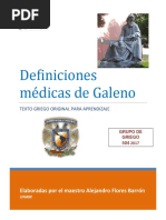 Definiciones Médicas Griego 2017