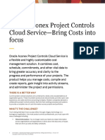 Oracle Aconex Project Controls Cloud Service-Bring Costs Into Focus