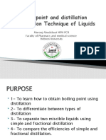 Boiling Point and Distillation