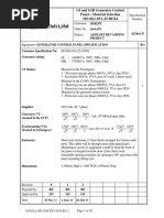 20-0 679 8254GCP Ashtart Revamping Project Rev Customer Specification No: Generator Rating