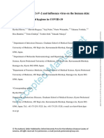 Accepted Manuscript: Survival of Sars-Cov-2 and Influenza Virus On The Human Skin: Importance of Hand Hygiene in Covid-19