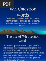 WH Question Words