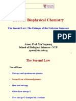 BS1002: Biophysical Chemistry: The Second Law: The Entropy of The Universe Increases