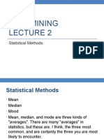 Data Mining: Statistical Methods