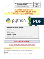 Programmer Avec Python-Les Boucles