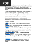 Los Seres Vivos Necesitamos Alimentarnos para Incorporar Nutrientes Que Nos Aporten Energía para Llevar A Cabo