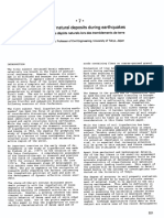 Stability of Natural Deposits During Earthquakes: La Stabilitydesdepots Naturelslorsdestremblements Deterre