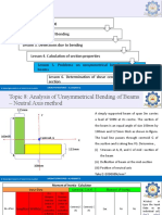 Aircraft Structures-II - U1 - L1 - T8 - Analysis of Unsymmetrical Bending of Beams - Neutral Axis Method