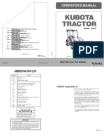 Kubota B26TL Tractor Operators Manual PDF