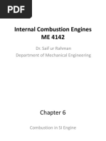 Internal Combustion Engines ME 4142: Dr. Saif Ur Rahman Department of Mechanical Engineering