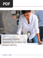 Massively Parallel Sequencing Solutions For Human Identity: Sample To Insight