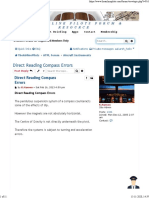 Direct Reading Compass Errors