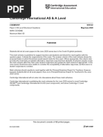 Cambridge International AS & A Level: Chemistry 9701/22 May/June 2020