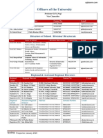 Officers of The University: Directors of School / Division/ Directorate