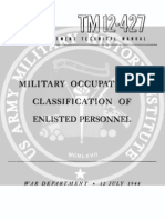 TM 12-427 Military Occupational Classification Fo Enlisted Personnel (12 July 1944)