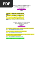 Nivelaciones 8° - Catolico - 4 Periodo