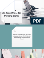 Ide, Kreativitas Dan Peluang Bisnis