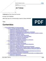 Código Sustantivo Del Trabajo Actualizado