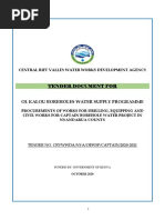 Tender Document For: Ol Kalou Boreholes Water Supply Programme