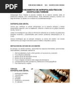 Fundamentos de Antropología Física en Odontología Forense