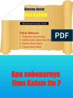 Konsep Dasar Ilmu Kalam