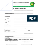 FORM DATA PESERTA MUNAQOSYAH Kec. Pakal Sby