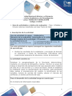 Guía de Actividades y Rúbrica de Evaluación - Unidad 3 - Paso 4 - Modelar y Simular Sistemas Industriales Con Base en Teoría de Colas