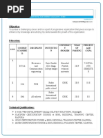 Sahil Sharma: Objectives