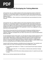 Project Sap Developing The Training Materials PDF