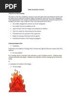 Fire Fighting Notes Objectives of This Training