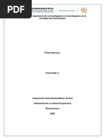 Análisis de La Importancia de La Investigación y La Investigación en La Sociedad Del Conocimiento