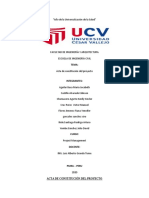 Acta de Constitución Del Proyecto-Project Management