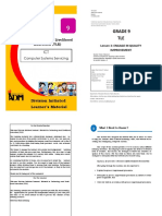 Grade 9 TLE: Division Initiated Learner's Material